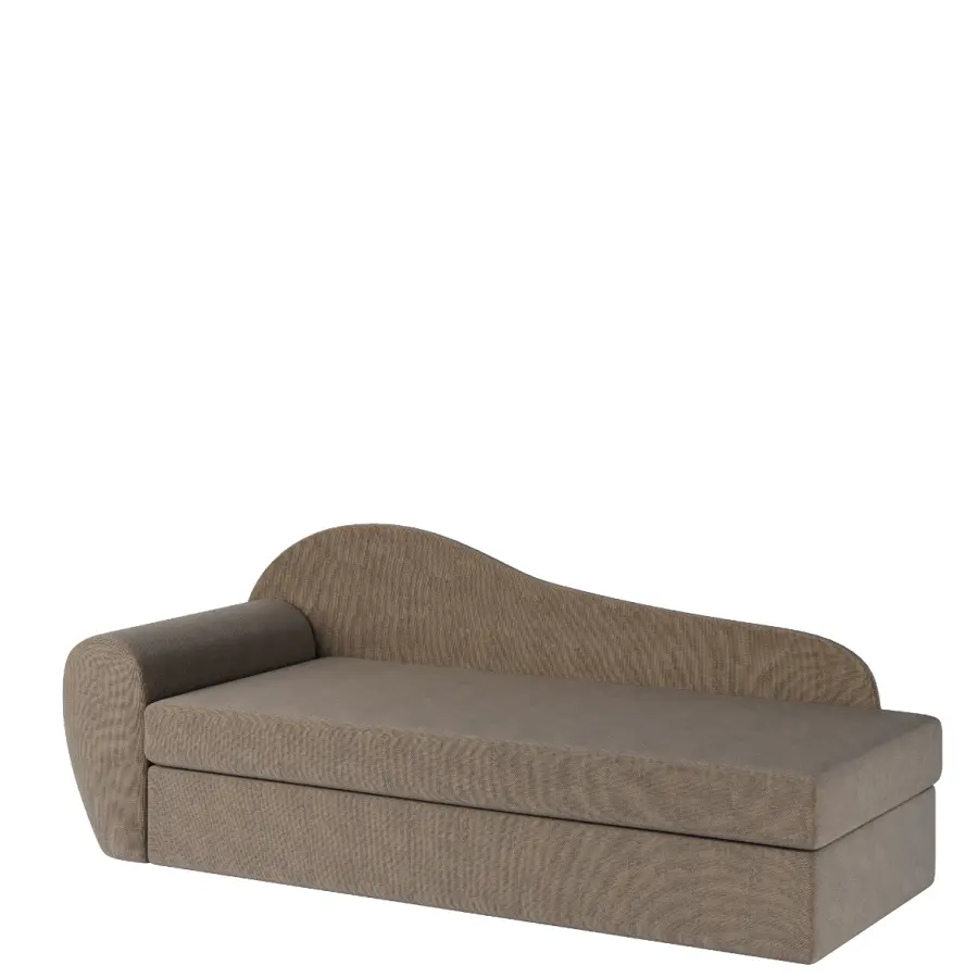 MATYLDA válenda celočalouněná, provedení levé, látka B 04 hnědý melír